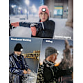 Miniatyrbillede 2 af 5: LED Beanie med Lys, USB Genopladelig Håndfri LED Pandelampe Hat, Strikket Natlys Beanie Cap Lommelygte Hat, Mænd Gaver Til Far Mand Mand (