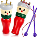 Miniatyrbild 1 av 5: 2 Set Träfranska Stickmaskiner, Söt Praktisk Första Stickspolsmaskin