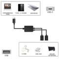 Miniatyrbilde 2 av 5: Type C til Dobbel USB Adapter USB Type C Kontakt USB-C Splitter USB C Hub