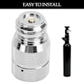Pikkukuva 4 / 5: CO2-sylinterin sovitin SodaStream TR21-4 uroskierteelle G1/2 Type30 naaruskierteelle