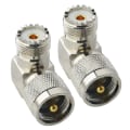Pikkukuva 4 / 5: UHF-urosliitin UHF-naarasliittimeen So239-liitin Pl259-oikean kulman kulmaliitin Pl259-liitin Uhf-pistoke Uhf 90