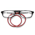 Pikkukuva 2 / 4: Lukulasit korkealaatuinen Tr magneettinen imu riipus kaula funky lukijat lasit 1.75 Magnification Red