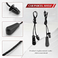 Miniatyrbild 5 av 5: För Ford Focus 2 MK2 Hatchback 2004-2011 Inre Bakre Paket Hyllsträng Inre Tonneau Cover Strap Cord 4M51A46538AB