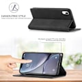 Miniatyrbillede 4 af 4: Til iPhone XR LC.IMEEKE Stærk Magnetisme Ultratyndt Horisontalt Flip Stødsikkert Mat TPU + PU Læder Etui med Holder & Kortlommer & Pung