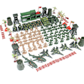 Miniatyrbild 2 av 4: 122 Stycken Armé Actionfigurer Set, Militär Leksakssats Med Soldater, Tankar, Flygplan, Flaggor, Soldatfigurer Set Modell Pojkar Plastuppdrag Armé Militär