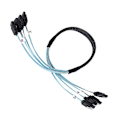 Miniatyrbild 2 av 5: SAS-kabel Sata-kabel Hög Hastighet 6Gbps 4 Portar/Set för Server 0,5 Meter