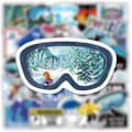 Miniatyrbild 3 av 5: 50 st Ski-dekaler, Snowboard-dekaler, Vinter Skidsporter Dekaler, Äventyr Natur Utomhus Vattentäta Vinyldekaler för Tonåringar Vuxna Laptop