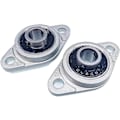 Miniatyrbillede 2 af 5: 4 stk. Kfl08 8mm Zinklegering Leje Pillow Block Flange Leje Justering