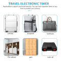 Miniatyrbillede 4 af 5: Smart Time Lock LCD Display Time Lock USB Genopladelig Midlertidig Timer Hænglås Rejse Elektronisk Ti