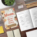 Miniatyrbillede 2 af 5: Mor, jeg vil gerne høre din historie - Journal - En guidet journal til mødre - Multifunktionel journalbog - Bærbar notesbog - Forældre