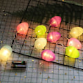 Miniatyrbild 4 av 5: Pastellfärgade påskäggsljussträng 10 lampor batteridriven fe-strängljus 5,9 fot för påskhelgen