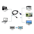 Pikkukuva 4 / 4: 1,8 m:n HDMI-uros - VGA-uros 15-nastainen videokaapeli (musta)