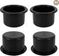 4-pack Plastbehållare för Drycker, Svarta Kopps Hållare för Bil Soffa Båt Lastbil Present