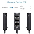 Miniatyrbillede 3 af 5: D-tap Til 4 Hun D-tap 2 Dc Usb Output Strømkabel Fordeler Splitter Hub Boks Til V Mount Batterier