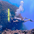Miniatyrbilde 5 av 5: 1m Scuba Diving Oppblåsbar Overflate Signal Markør Bøye Synlighet Float Signal Tube Pølse, Gul
