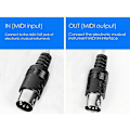 Miniatyrbillede 3 af 5: USB til MIDI 5-Pin Kabel Konverter 2 i 1 til PC Lyd Output Redigering til Klaver Elektroniske Musikinstrumenter