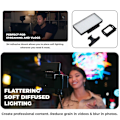 Pikkukuva 5 / 5: Mini-videon LED-valo, kannettava täyttövalo, Vlog-videon täyttövalo, matkakuvaus