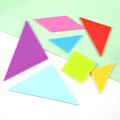 Miniatyrbild 4 av 5: 1 set Tangram-pussel Händer-på förmåga Ljusa färger Lätt Vikt Förälder-barn Interaktivt Pussel Tangram Leksak För Förskola