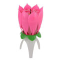 Miniatyrbilde 3 av 3: 2 stk. Musikalsk Blomst Musikklys Lotusblomst Lys Bursdagslys Romantisk Gave