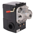 Miniatyrbillede 3 af 5: Trykluftafbryder Kontrol Luftkompressor 140-175 Psi 4 Port Heavy Duty 26 Amp Sort LANG