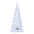 Miniatyrbilde 2 av 5: 4 stk LED-belyste juletre i akryl, fargerike festlige borddekorasjoner - B