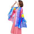 Miniatyrbillede 2 af 5: Kvinde Sarong Strand Wrap Sommer Strandtøj Ferie Chiffon Badetøj Wrap Tørklæde