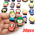 Miniatyrbild 5 av 5: 30 st/set South Park Skosmycken, Cartoon Skosmycken för DIY Klogsandaler Armband Dekoration Skosmycken Festfavorit
