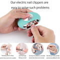 Miniatyrbild 3 av 5: Elektrisk Nagelklippare för Tjocka Naglar Säker Automatisk Elektrisk Nagelklippare för Omsorgspersonal, Äldre, Vuxna och Barn (Blå)