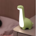 Miniatyrbillede 1 af 3: Sød Dinosaur Skrivebordslampe, LED Natlampe Til Børn Trådløs Opladning Student Læringslampe USB Genopladelig Hjem Soveværelse Studie Bordrums Dekoration La