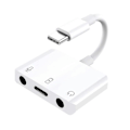 Pikkukuva 1 / 5: Ulkoinen USB-C Äänikortti 3in1 Type-c - 3.5mm Audio Kuulokeliitäntäadapteri