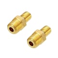 Miniatyrbillede 4 af 5: 2 STK 1/8 NPT MPT Massiv Messing Luftkompressor Tank Påfyldningsventil Sekskantventiler & Dele Biltilbehør M8 M10