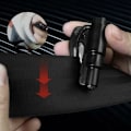 Miniatyrbillede 2 af 5: Etui, glasknuser, bælteskærer, praktisk og hurtig til bil (blå)