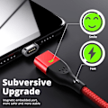 Miniatyrbilde 4 av 5: FONKEN Magnetisk Kabel Type C Kabel Micro USB Hurtigladekabel Magnet Hurtiglading Datakabel
