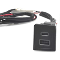 Miniatyrbillede 2 af 5: Bil USB Oplader PD Hurtig Opladning QC3.0 Telefon Opladningsadapter Udtag til T5 2003-2015