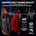 Miniatyrbillede 3 af 5: G2000 Gaming Headset, Surround Stereo Gaming Hovedtelefoner med Støjreducerende Mikrofon, til PS5, PS4, Xbox One, Nintendo Switch, PC Mac Computerspil-Rød
