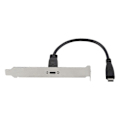 Miniatyrbilde 3 av 4: 20cm Panelbrakett Header USB-C / Type-C Hunn til Hann Skjøteledning Kabel
