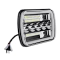 Miniatyrbillede 1 af 5: 5X7 tommer 7X6 tommer LED Forlygter Hi-Lo Beam Halo DRL til XJ Wrangler YJ