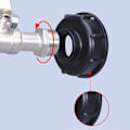 Miniatyrbillede 3 af 4: 1000l Tank Hane med Havevandsslange Adapter, S60x6 IBC Haneforbindelse