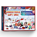 Miniatyrbillede 1 af 5: 2023 Julekalender 24 Dages Nedtælling Advent Kalender Naturlig Helbredende Krystal Mineralsten Blind Box Julefest Favør Til Børn