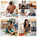 Miniatyrbilde 5 av 5: Visuell timer for barn, digital timer med 60-minutters nedtelling, stille timer for skrivebordstimerklokke for