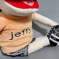 Miniatyrbild 5 av 5: Jeffy Plyschleksak Cosplay Jeffy Hatt Handdocka Spel Stoppade Dockor Barnpresenter 38cm