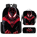 Miniatyrbild 1 av 3: Marvel Spider-Man Ryggsäck Set för Barn (Pojkar & Flickor) - 3-Delar: Ryggsäck, Axelväska, Pennfodral