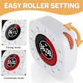 Miniatyrbilde 3 av 5: Visuell timer for barn, digital timer med 60-minutters nedtelling, stille timer for skrivebordstimerklokke for å studere, undervise B