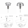 Miniatyrbilde 2 av 5: For Flushwise Toalett Sisterne Spyleknapp Erstatning Fransk Avløpsknapper A 12