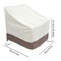 Miniatyrbilde 1 av 5: 2-pakning Adirondack-stoltrekk for uteplass, 31x33x36 tommer, kraftig utendørs stoltrekk for uteplass 420d, vanntett