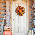 Miniatyrbilde 3 av 5: Høstgresskar dørkrans, Gresskar kransdekor, Kunstig Gresskar Bær Lønneblader Krans, Høst Thanksgiving Halloween Dekorasjon Innendørs Utendørs
