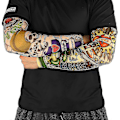 Miniatyrbild 5 av 5: 6 st Konst Arm Fake Tatuering Ärmar Skydd För Unisex Fest Cool Man Kvinna Mode Tatueringar & Kroppskonst Temporär Vattentät cy