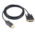 Miniatyrbild 1 av 5: 1.8M Displayport Hane till DVI Hane Adapterkabel 1080P DP till DVI Konverterare Stödjer Displayport 1.1a