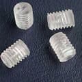 50st/100st Nylon Skruv Bult Spårskruv Set M3 /M4/ M5/ M6/ M8 Transparent