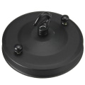 Miniatyrbillede 4 af 5: Vintage loftslampe krogpladeholder lysekrone lampe lysarmatur tag 2stk Black